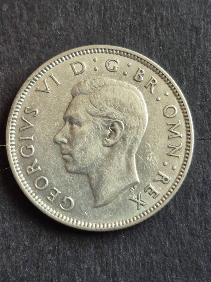 Great Britain 2 Shillings 1941 Silver  - nice condition