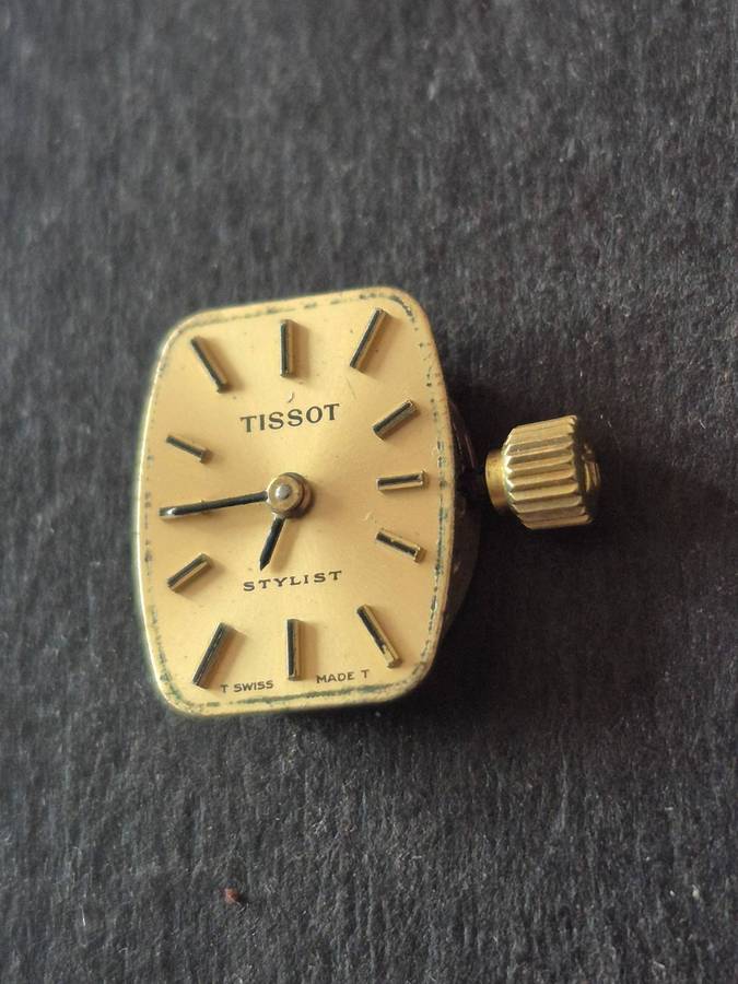 Vintage Ladies Tissot Stylist 17 Jewels Wrist Watch Movement- not working