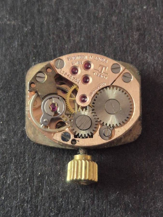 Vintage Ladies Tissot Stylist 17 Jewels Wrist Watch Movement- not working