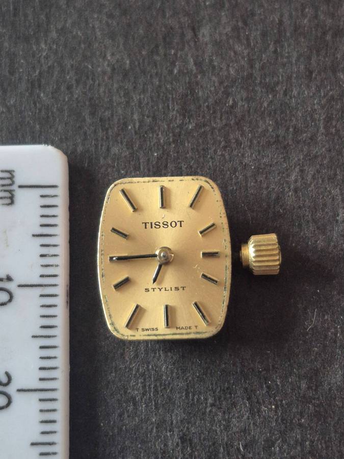 Vintage Ladies Tissot Stylist 17 Jewels Wrist Watch Movement- not working