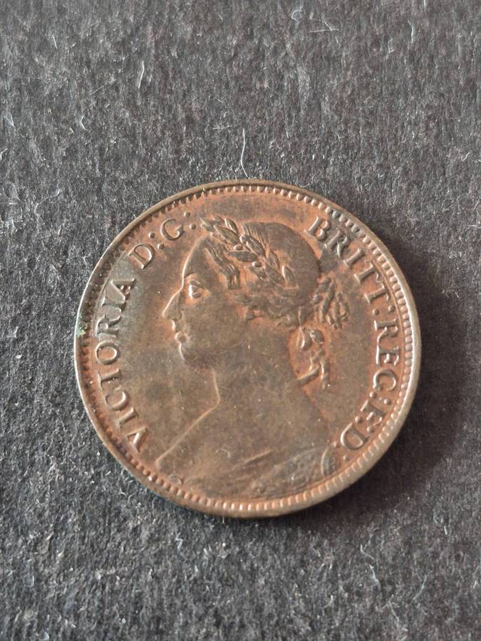 Queen Victoria Farthing 1891 - nice condition