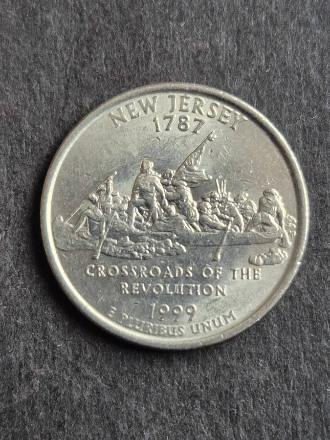 USA 1/4 Dollar 1999P New Jersey 1787