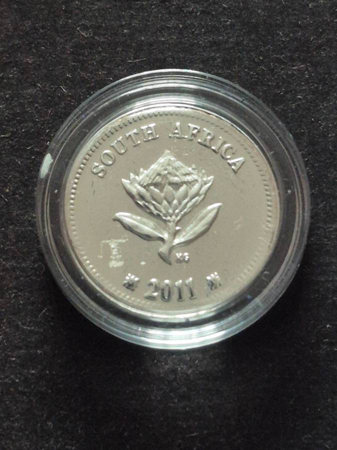 2011 SA Silver Proof 2 1/2 Cents Tickey Van Der Stel Ship Maritime