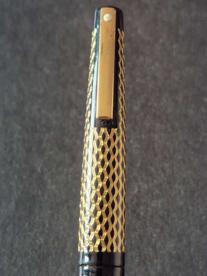 Vintage Schaeffer Paisley Fountain Pen Black Laque