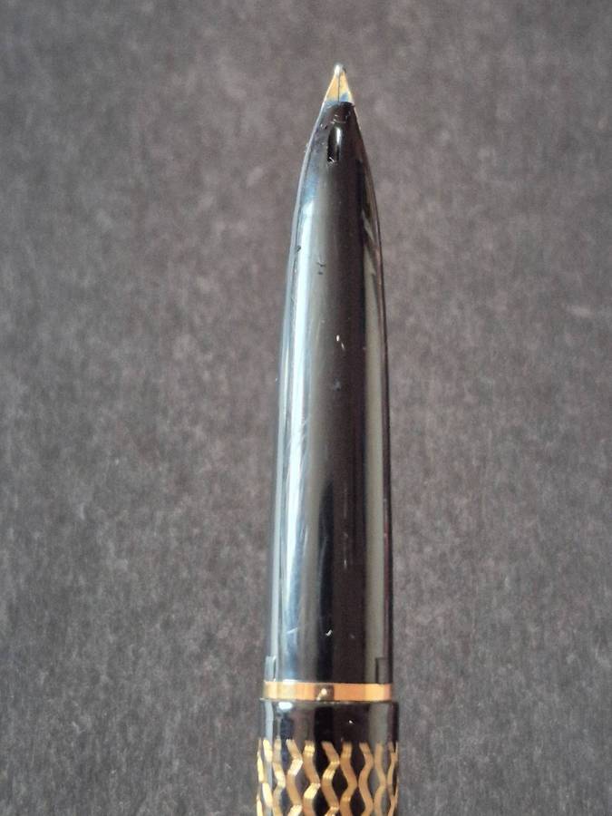 Vintage Schaeffer Paisley Fountain Pen Black Laque