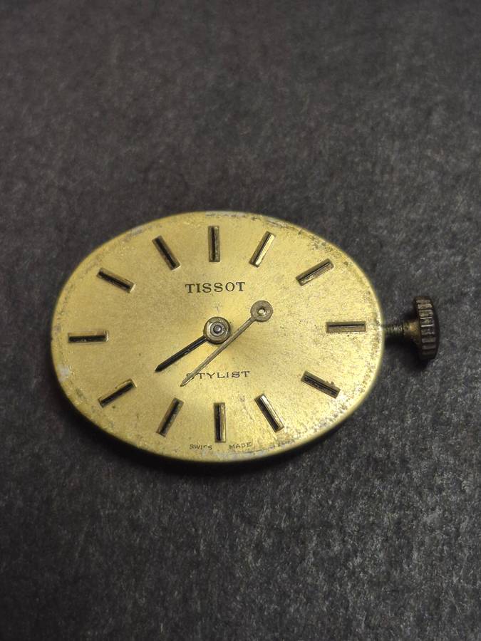Vintage Ladies Tissot Stylist Mechanical Wrist Watch- sold as is (hand is broken)