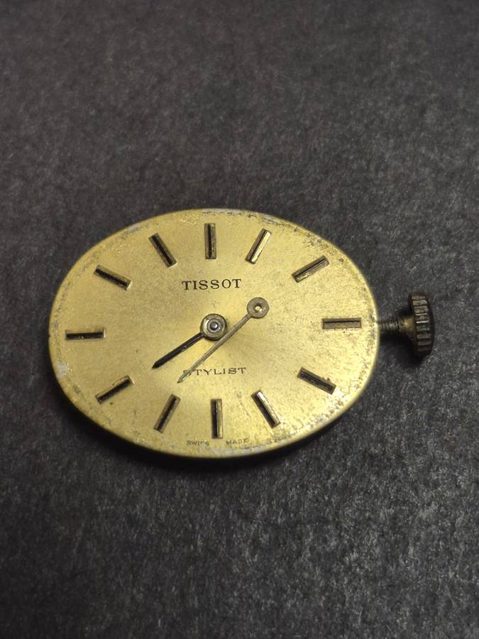 Vintage Ladies Tissot Stylist Mechanical Wrist Watch- sold as is (hand is broken)
