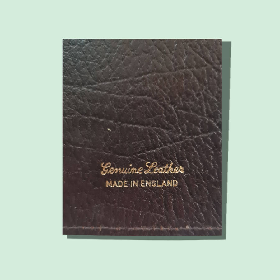 VINTAGE GENUINE LEATHER BRITISH PASSPORT HOLDER