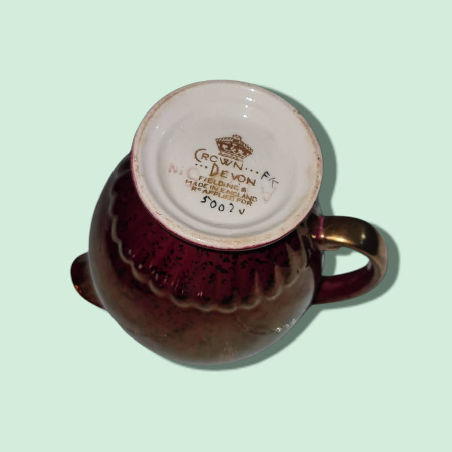 Rare Crown Devon Creamer Pattern 5002 Hand painted