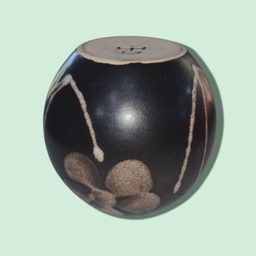 Brown Round Bud Vase