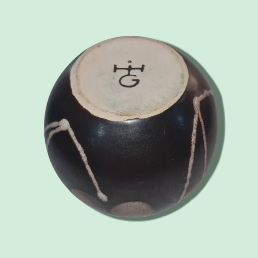 Brown Round Bud Vase