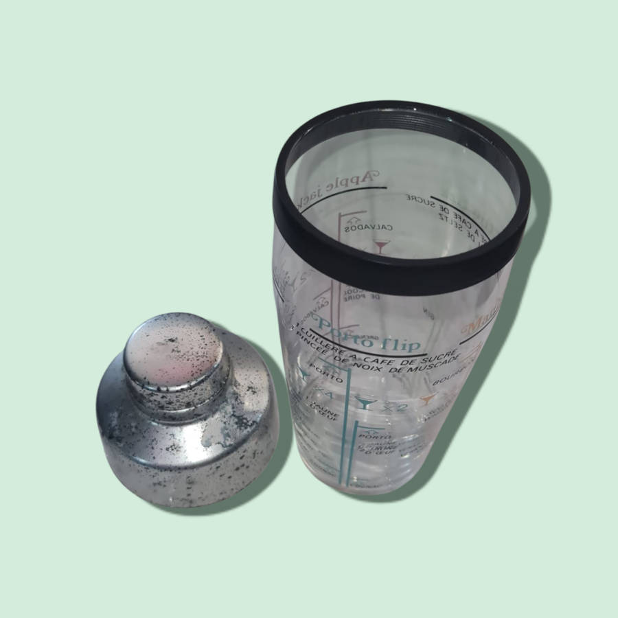 Vintage Arc France Glass Cocktail Shaker