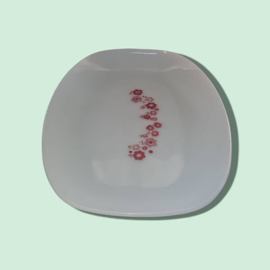 Vintage Rigopal Platter Dish Flower Power Pyrex 1970s Milkglass  