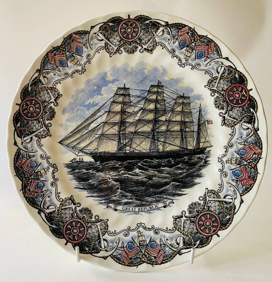 Currier and Ives Great Republic Plate by Churchill