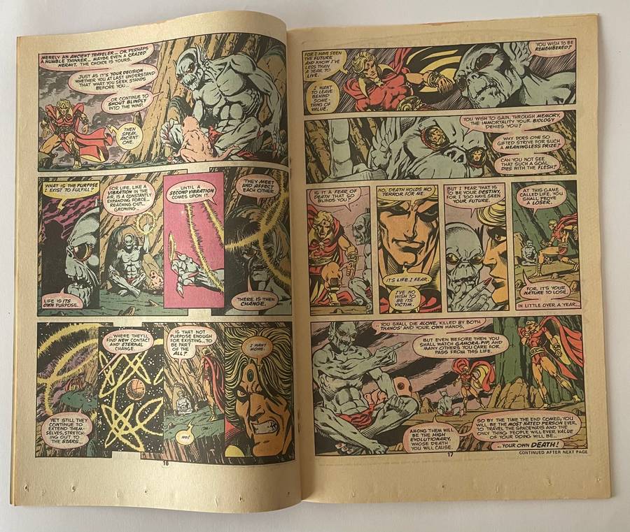 Marvel Comics Warlock issue 15 the last in the series unleashed at last artwork by Jim Starlin