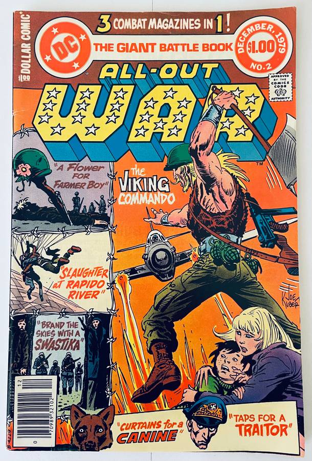 DC Comics All out war the giant battle book 3 comics in 1 this is# 2 in the series from Dec 1979
