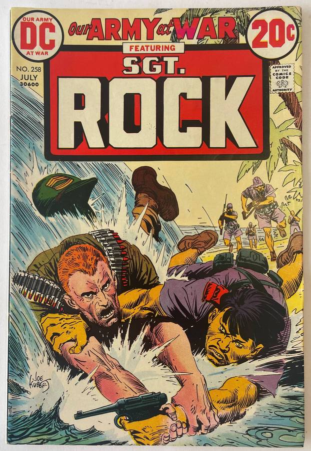 DC Comics Our Army at war featuring SGT Rock #258 published July 1973