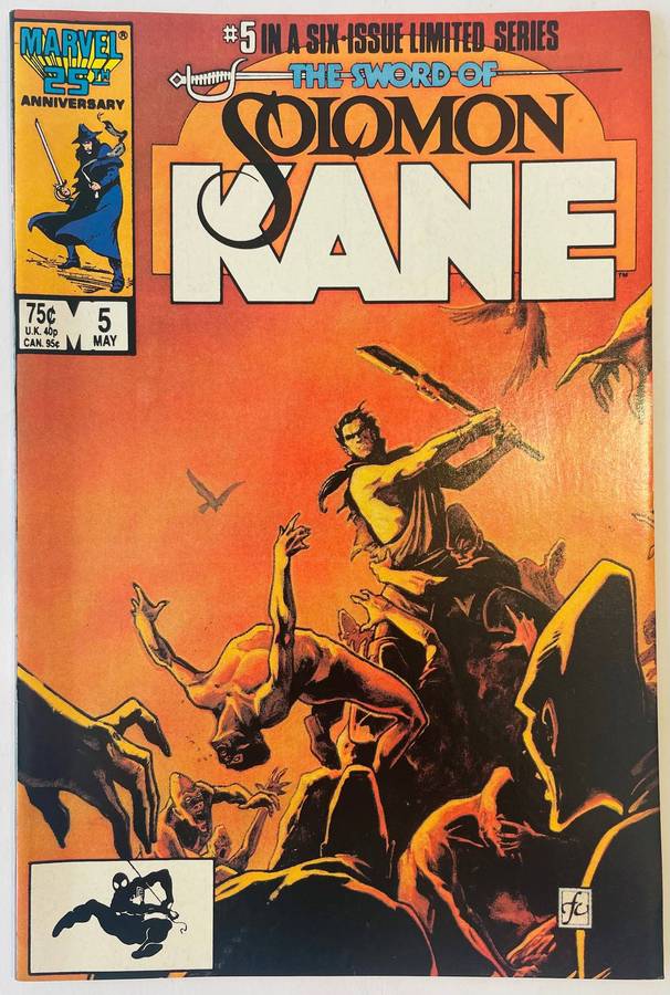 Marvel Comics The sword of Solomon Kane issue 5 in a 6 issue limited series published May 1986