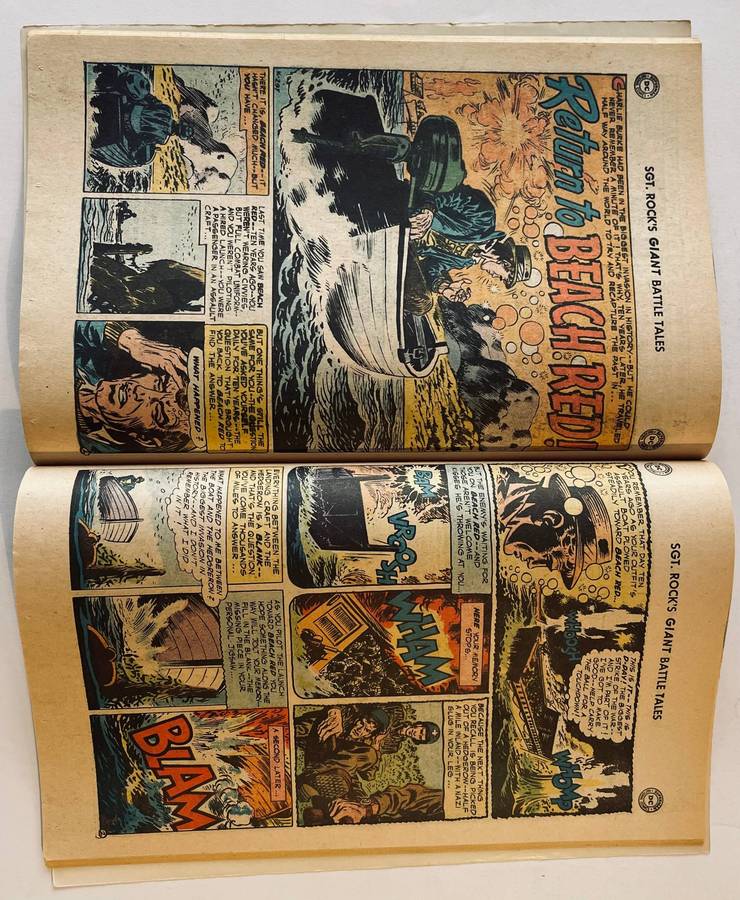 DC Comics Giant our army at war Presents SGT Rocks prize battle takes #216 from March 1970
