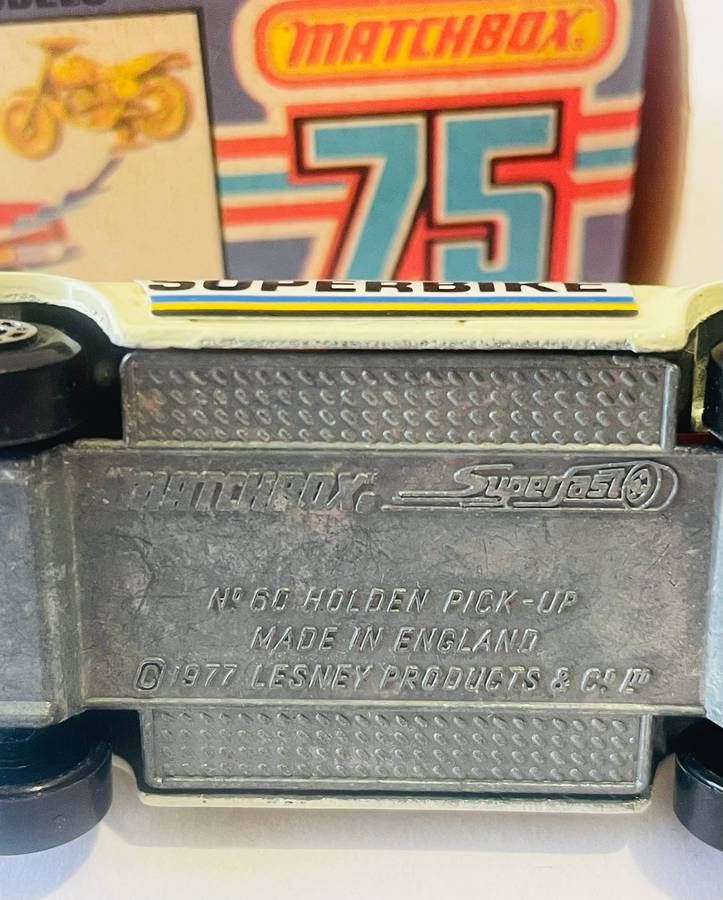 Extremely rare Matchbox superfast no 60 Holden pick up from 1977