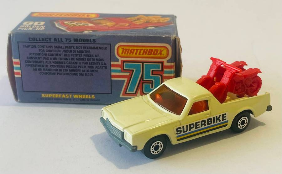Extremely rare Matchbox superfast no 60 Holden pick up from 1977