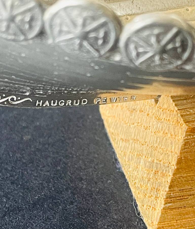 Haugrud pewter Viking boat