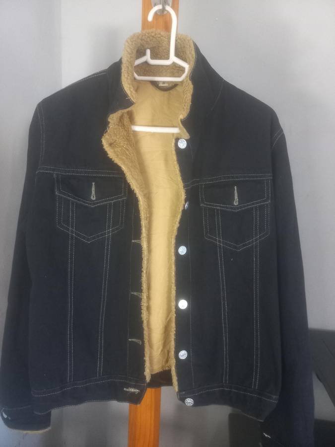 Navy blue denim jacket