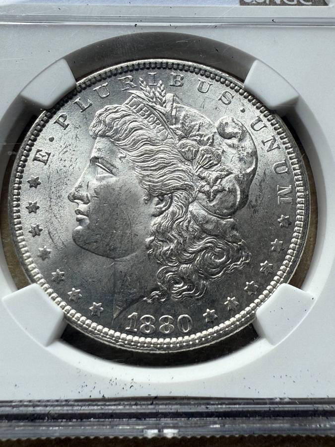 1880 USA Morgan $1 - NGC graded MS63