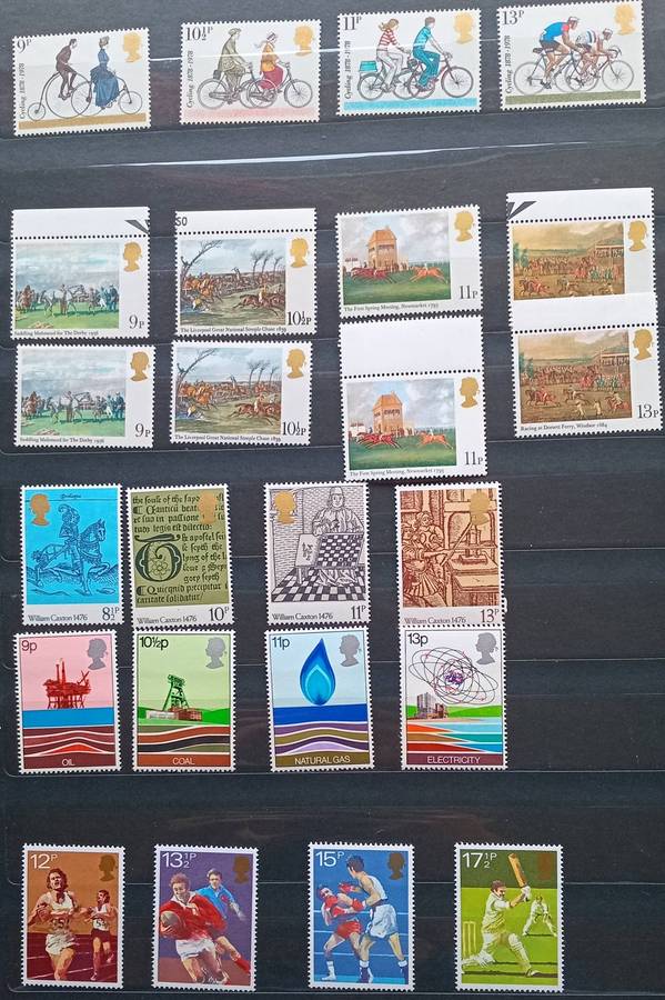 GREAT BRITAIN 1978 LOVELY MINT LOT OF 6 SETS(24 stamps) MNH