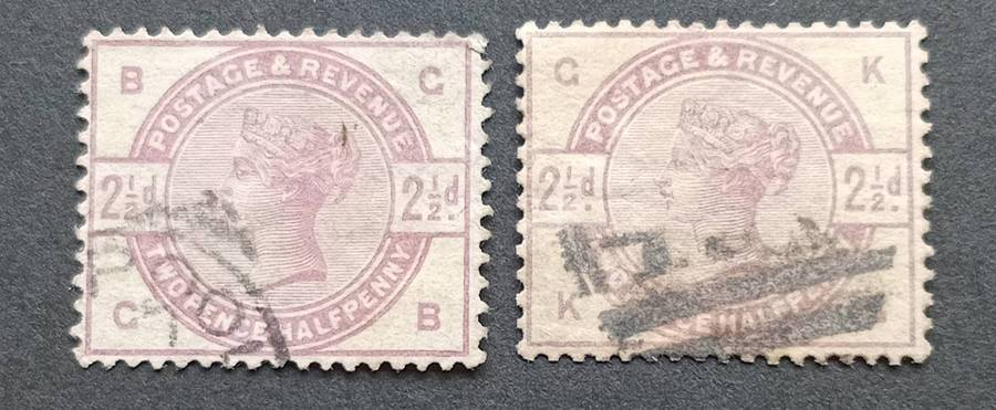 GREAT BRITAIN 1883 2 x 2½d SG#190