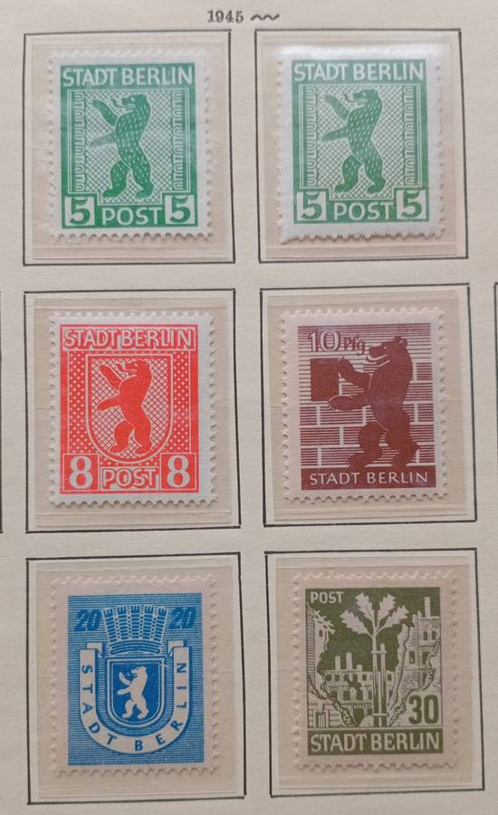 GERMANY Soviet Occupation - 1945 - Berlin & Brandenburg Perfect MNH **