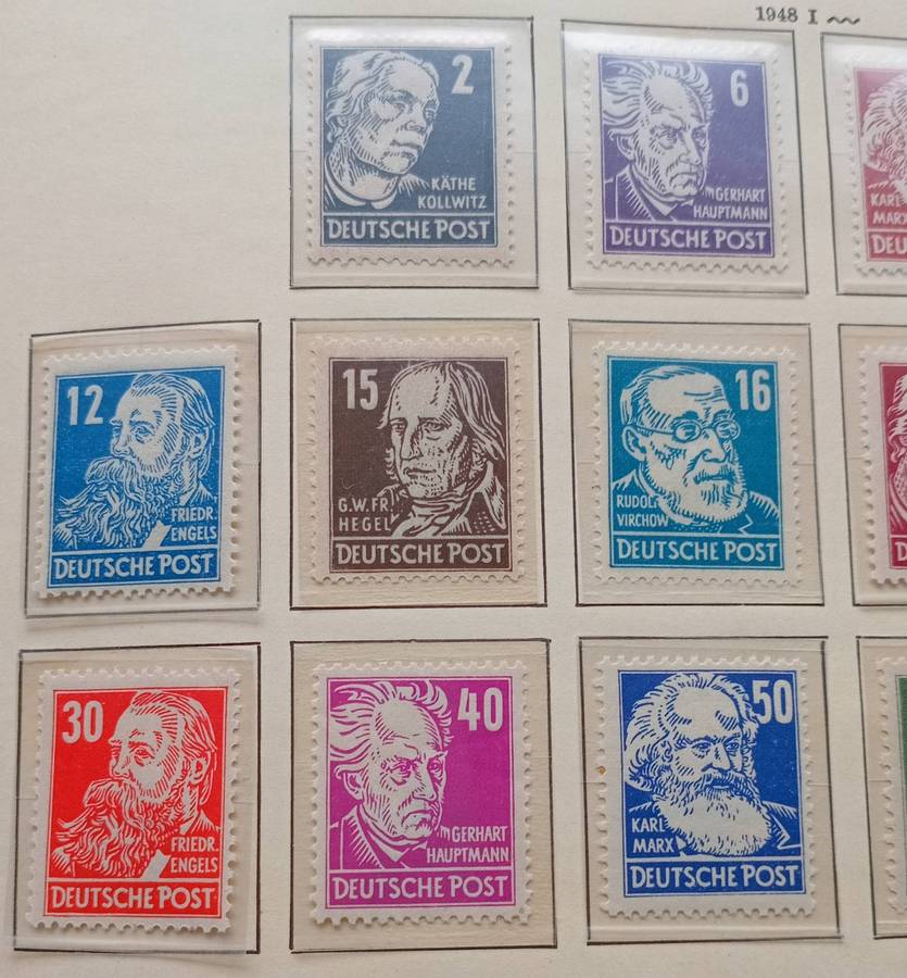 GERMANY DDR DEMOCRATIC REPUBLIC 1953 SCOTT 122-136 PERSONALITIES PERFECT MNH CV R4000+