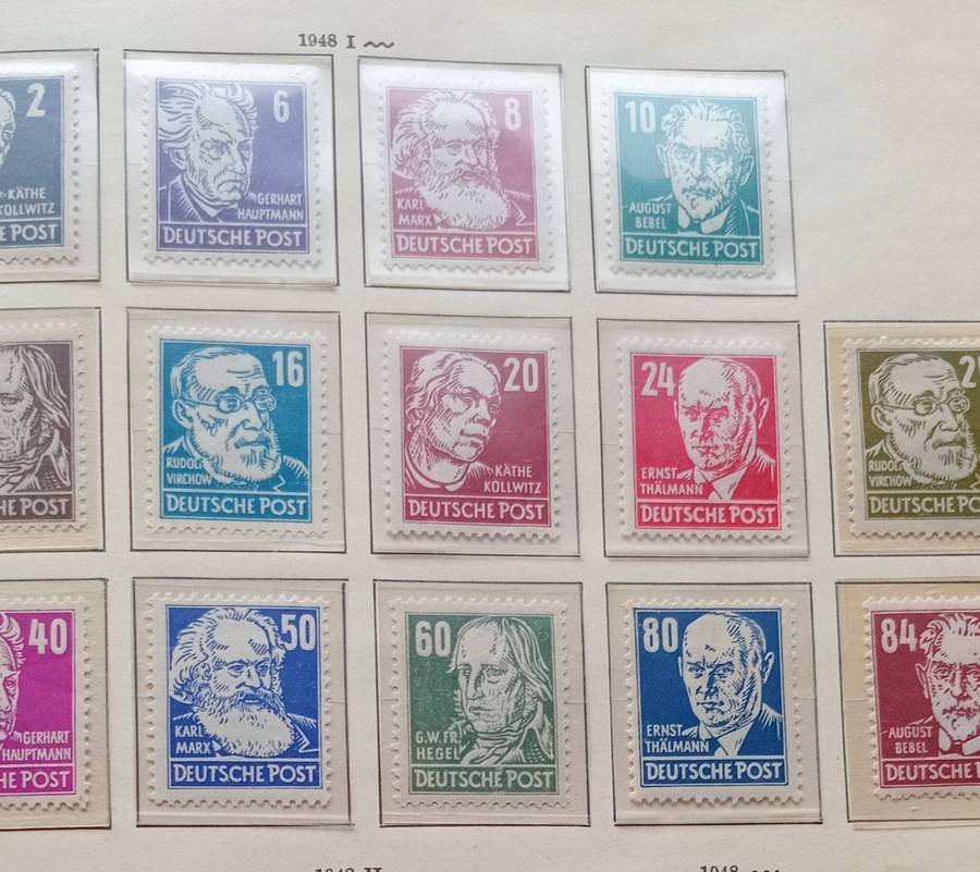 GERMANY DDR DEMOCRATIC REPUBLIC 1953 SCOTT 122-136 PERSONALITIES PERFECT MNH CV R4000+