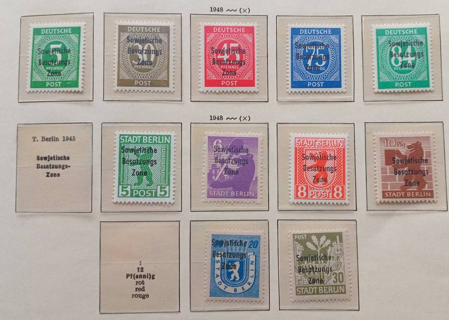 GERMANY SOVIET OCCUPATION ZONE DDR 1948 PERFECT MNH CV R1200+