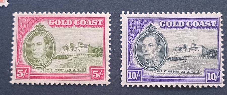 GOLD COAST 1938 KGVI MNH/MH&VFU ½d-10/- CV R3000