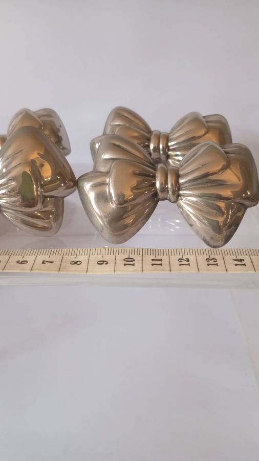 Vintage 4x Stylish Bow SERVIETTE HOLDERS