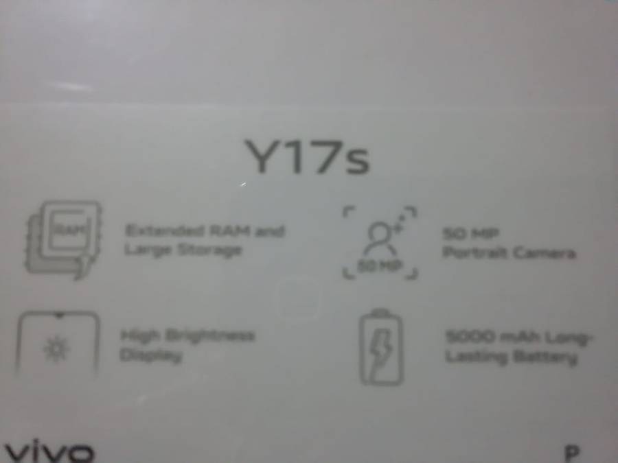 VIVO Y17s  (BRAND NEW/SEALED)