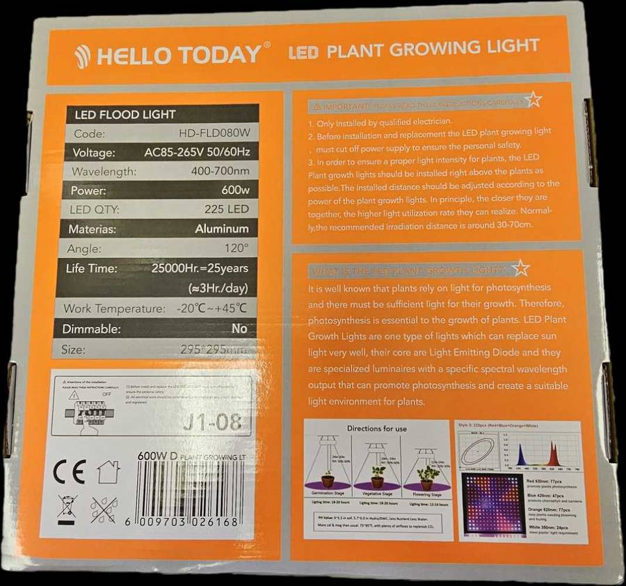600w Led plant grow light