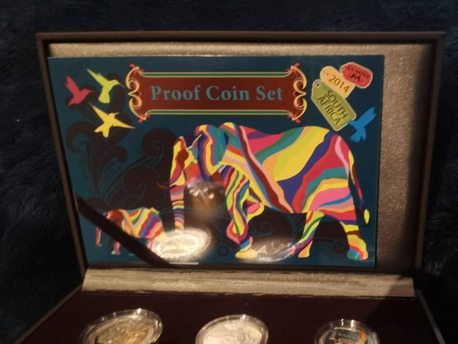 2014 South Africa Proof Set - Mintage  of only 799 !!