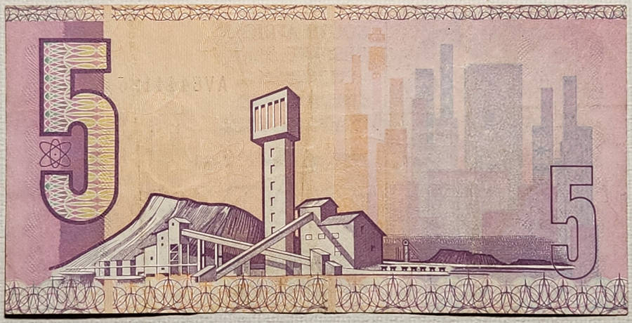 5 (FIVE) RAND - CL Stals - AV 8444126 - Very GOOD Note !