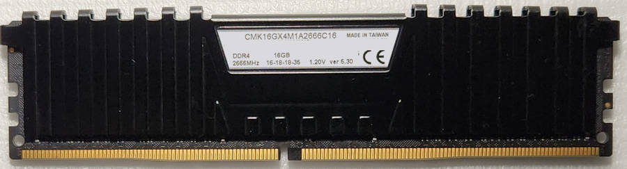 DDR4 - 16GB - Corsair VENGEANCE LPX - 2666Mhz 1.2v