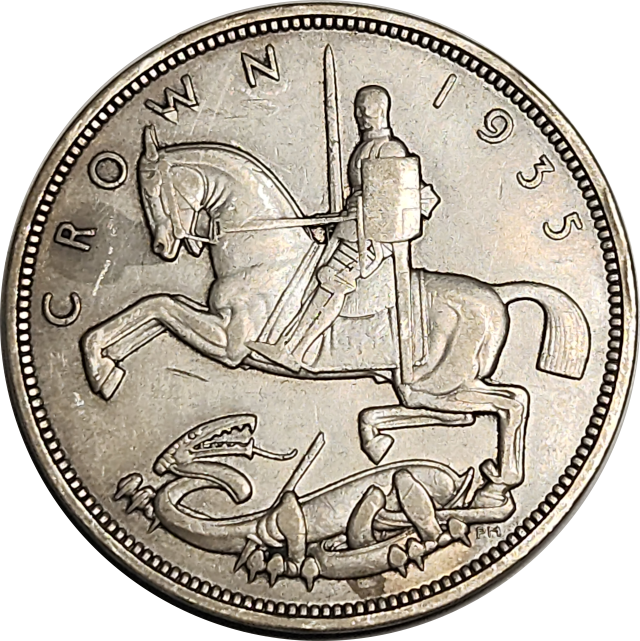 5 (FIVE) SHILLINGS - CROWN - Silver Jubilee - 1935 - George V - Commemorative issue