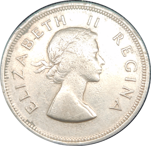 2 1/2 (TWO and a HALF)  Shillings - Half Crown - 1954