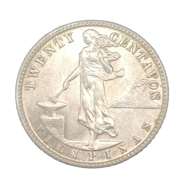 20 (TWENTY) Centavos -  1944 - United States Administration Coin - WW II - Philippines