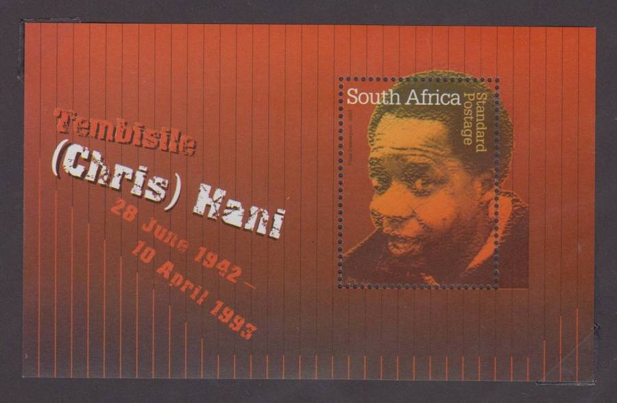RSA - 2003 - Chris Hani - Miniature Sheet MNH - SACC 1536