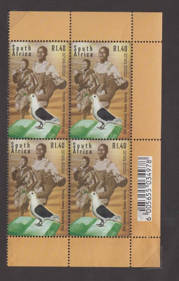 RSA - Soweto uprising  - block of 4 (SACC 1409)