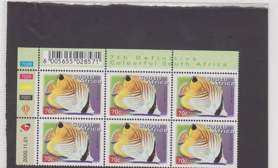 RSA - 7th Definitive 70c - Original print - Control block - SACC 1300