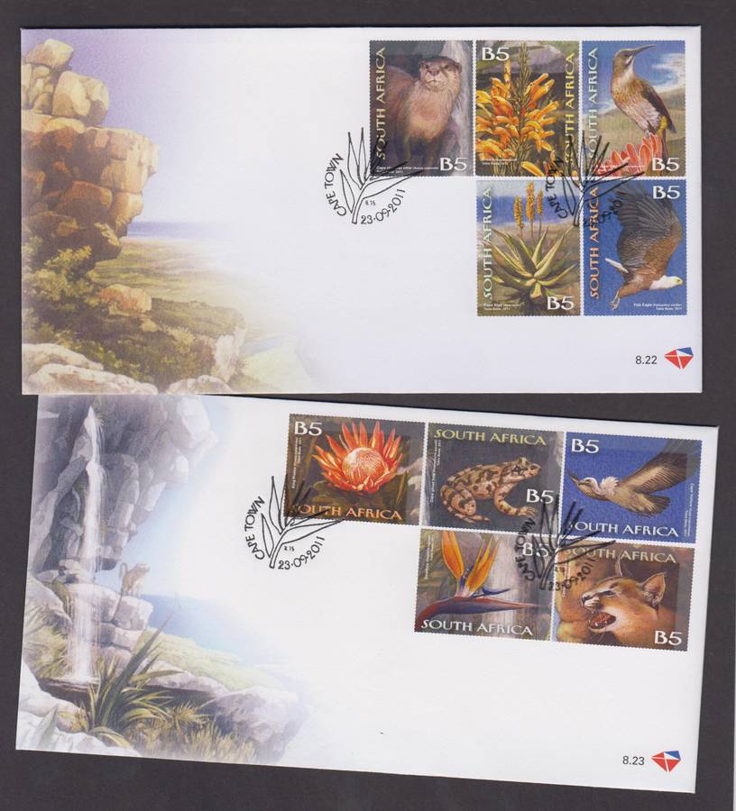 RSA - 2011 SA Heritage sites - FDC 8.22 & 8.23 - SACC 2209