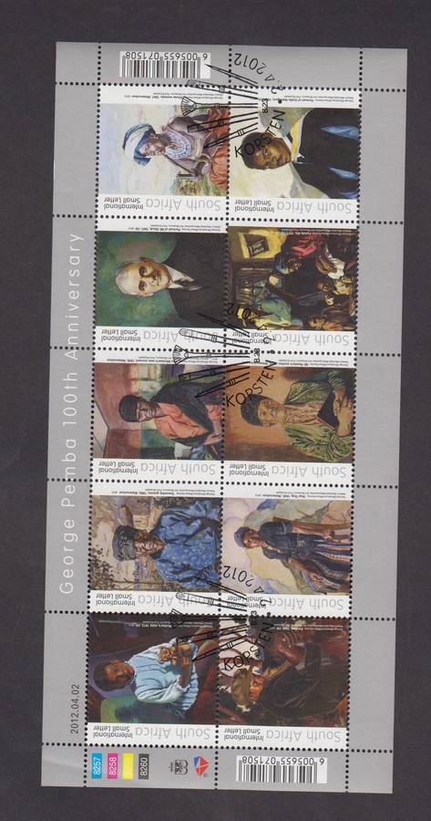 RSA - 2012 George Pemba 100th Anniversary CTO Sheet - SACC 2220