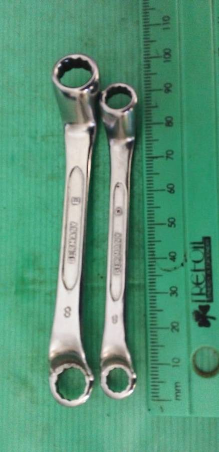 TWO SMALL RING STAHLWILLE SPANNERS.PRICE FOR BOTH